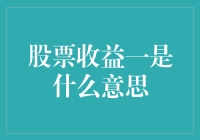 股票收益一？别逗了！那是啥玩意儿？