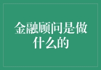 金融顾问——你的财富导航员？